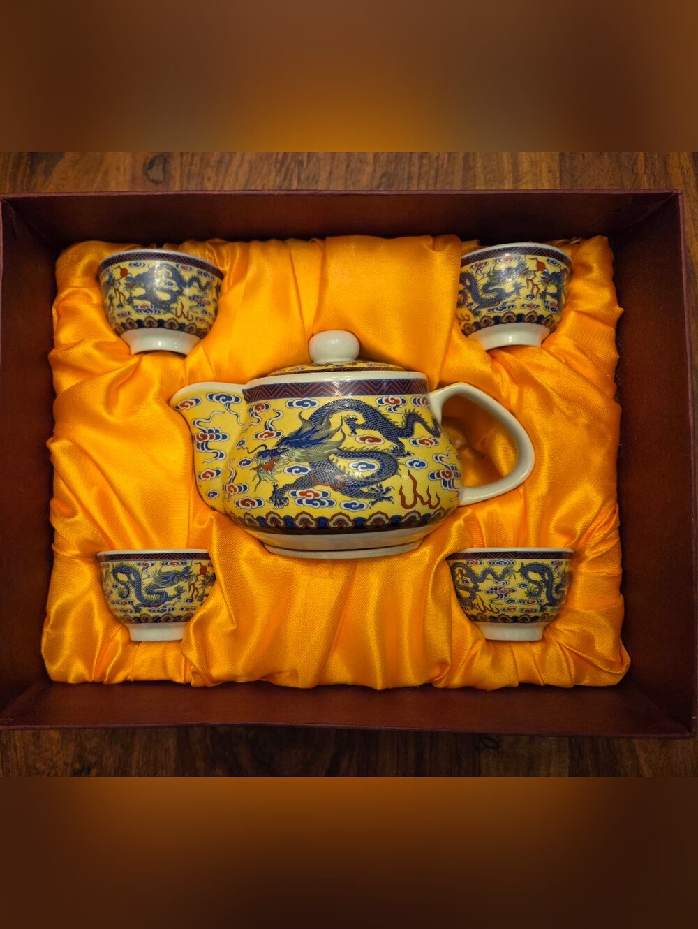 Chinese Dragon Tea Pot Set